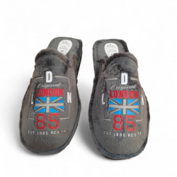 Zapatillas casa hombre London grises originales y ecónomicas-3