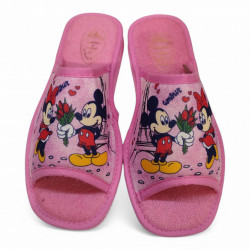 Zapatillas casa Mickey Mouse y Minnie económicas de verano rosa