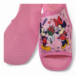 Zapatillas casa Mickey Mouse y Minnie económicas de verano rosa-2