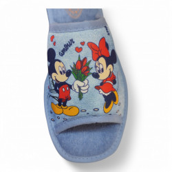 Zapatillas casa Mickey y Minnie Mouse para regalar abiertas-2
