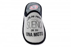 Zapatillas casa originales Yo no ronco, sueño que soy una moto-1