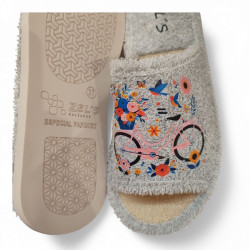 Zapatillas casa ZELS abiertas con suela blanda y no pesan-2
