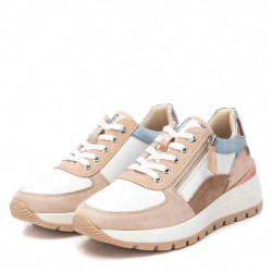 Zapatillas casuales con cremallera modernas beige-2