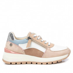 Zapatillas casuales con cremallera modernas beige-3
