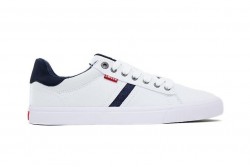 Zapatillas casuales Levi´s lona blanco-2