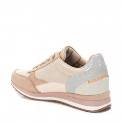 Zapatillas casuales mujer con cremallera en beige -3