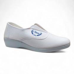 Zapatillas classic aerobic elástico blanco-1