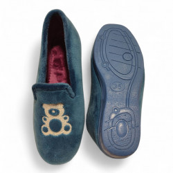 Zapatillas de casa cerradas para señora con osito muy económicas hechas en España-2