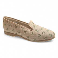 Zapatillas de casa cerradas verano Pelusin Anclas kaki