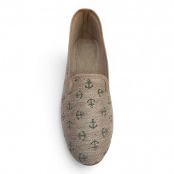 Zapatillas de casa cerradas verano Pelusin Anclas kaki-2