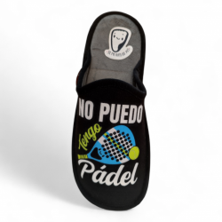 Zapatillas de casa 'No puedo... Tengo Padel'