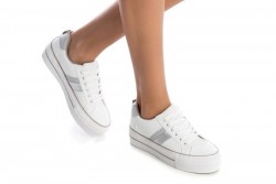 Zapatillas deportivas Refresh plataforma alta blancas-1