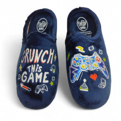 Zapatillas divertidas de chico con mando Play plantilla viscoelástica-3