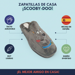 Zapatillas divertidas para casa en gris baratas-2
