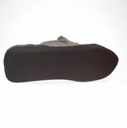 Zapatillas divertidas para casa en gris baratas-3