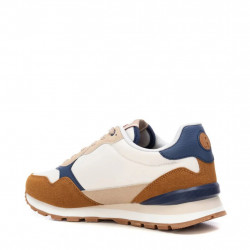 Zapatillas hombre combinadas marrón beige Refresh-3