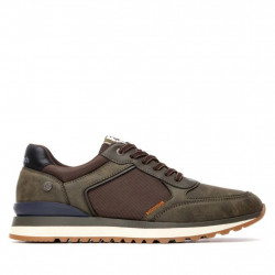 Zapatillas kaki de hombre refresh con cordones y estilo elegante-2