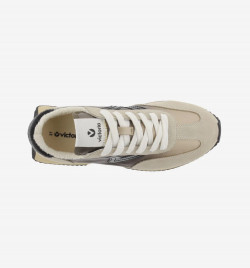 Zapatillas modernas Victoria borreguillo beige -2