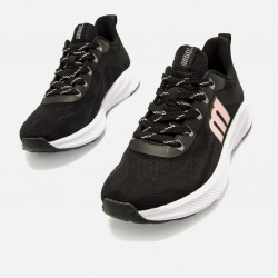 Zapatillas Mustang negras de rejilla-2