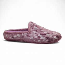Zapatillas para casa anatómicas con plantilla extraíble lila-3