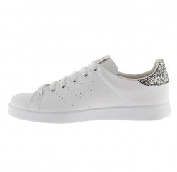 Zapatillas Victoria Blanco y Glitter antracita piel-2