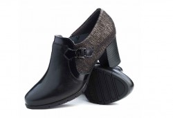 Zapato abotinado Pitillos 1273 piel negro-3
