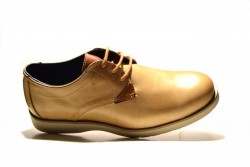 Zapato atado Clayan piel taupe-2