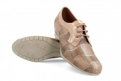 Zapato atado cuña oculta Pitillos 3003 nude-2