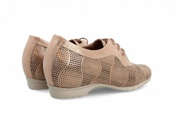 Zapato atado cuña oculta Pitillos 3003 nude-3