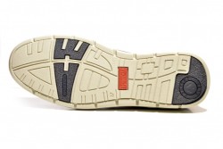 Zapato atado Notton piel azul-3