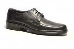 Zapato atado Notton vestir piel negro-1