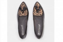 Zapato borlas Pitillos piel negro leopardo-2