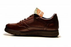 Zapato deportivo Clayan piel marrón-3