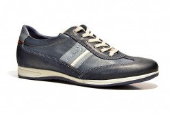 Zapato deportivo Fluchos Daniel 9713 piel azul oceano-1