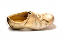 Zapato Doctor Cutillas con velcro de piel beig pico-2
