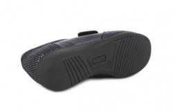 Zapato Doctor Cutillas con velcro de piel negro-3