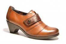 Zapato Fluchos Mujer tacón piel cuero-1