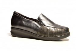 Zapato mocasín Doctor Cutillas elástico piel plomo-1
