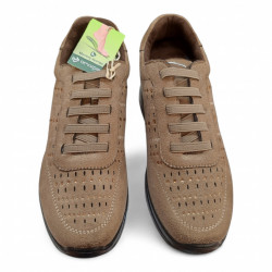 Zapato sport Amarpies elásticos taupe-2