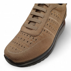 Zapato sport Amarpies elásticos taupe-3