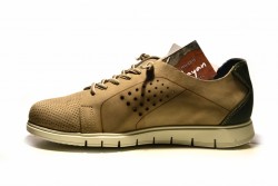 Zapato sport Clayan piel gris verde-2