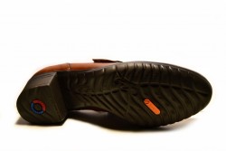 Zapato tacón Fluchos piel velcro cuero-3