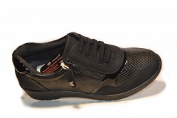Zapato tipo sport Mysoft cremallera negro-2