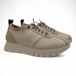 Zapatos casual cordon elástico beige