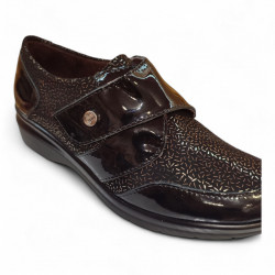 Zapatos con velcro Pitillos invierno licra y piel-2