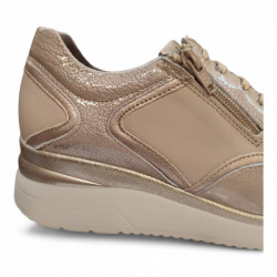 Zapatos cremallera Pitillos beige Piedra-3