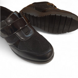 Zapatos Doctor Cutillas invierno con velcro negros económicos-2