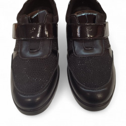 Zapatos Doctor Cutillas invierno con velcro negros económicos-3