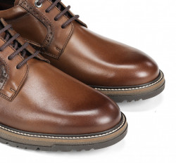 Zapatos Fluchos atados marrón camel otoño/invierno-3