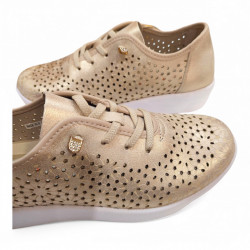 Zapatos informales Doctor Cutillas picados dorado-3